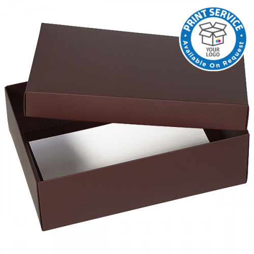 Large Cocoa Gift Boxes sold individually from Midpac Packaging. Ideal